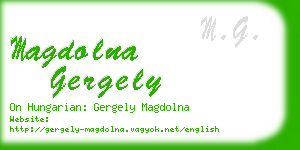 magdolna gergely business card
